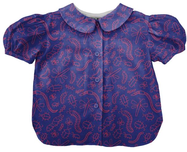 Purple Bug Kids Blouse