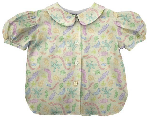 Pastel Bug Kids Blouse