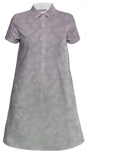 Desert Floral Mini Shirt Dress