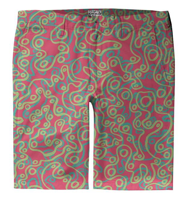 Neon Bubble Trouser Shorts
