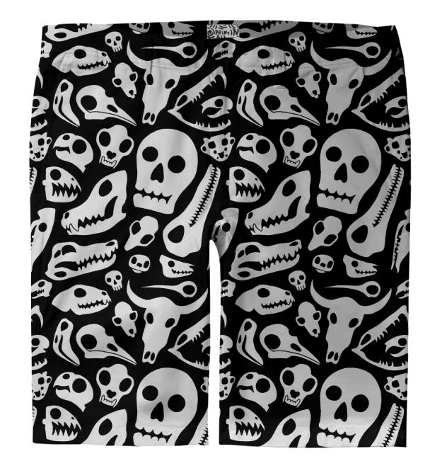 Skulls Trouser Shorts