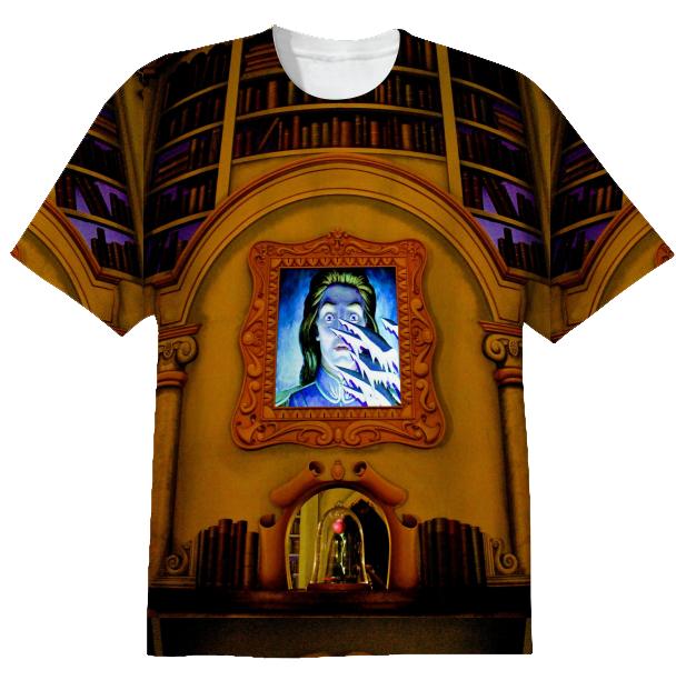 Custom Printed Beast s Library T Shirt