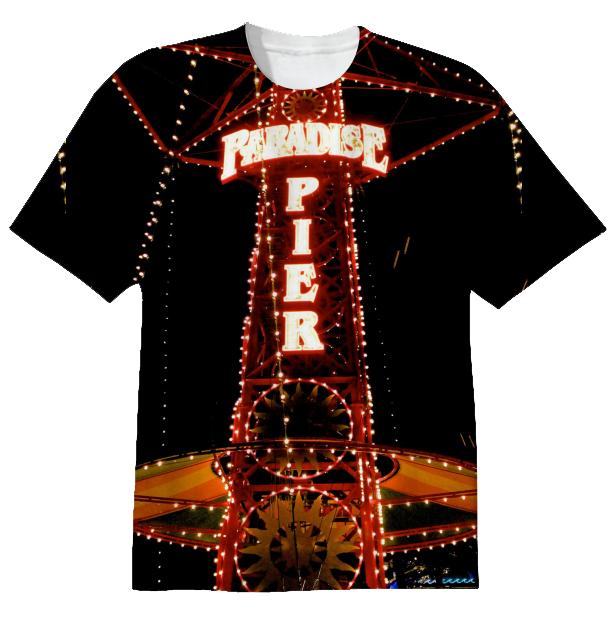 Custom Printed Paradise Pier T Shirt