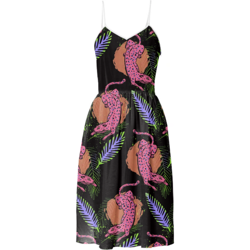 Leopard dress black