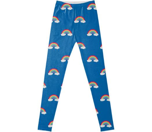 Over The Rainbow Legging Repeat Med Blue