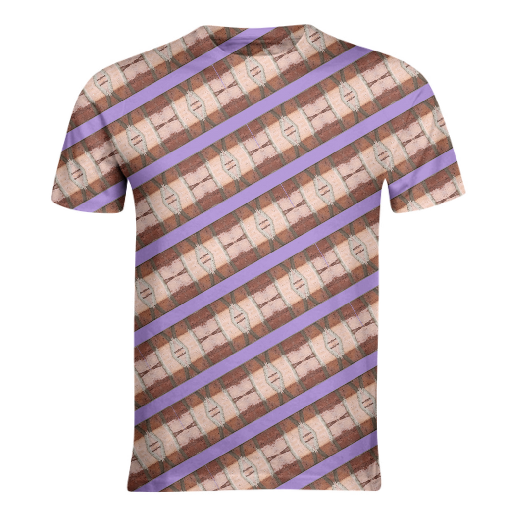 Purple stripes brick geometric