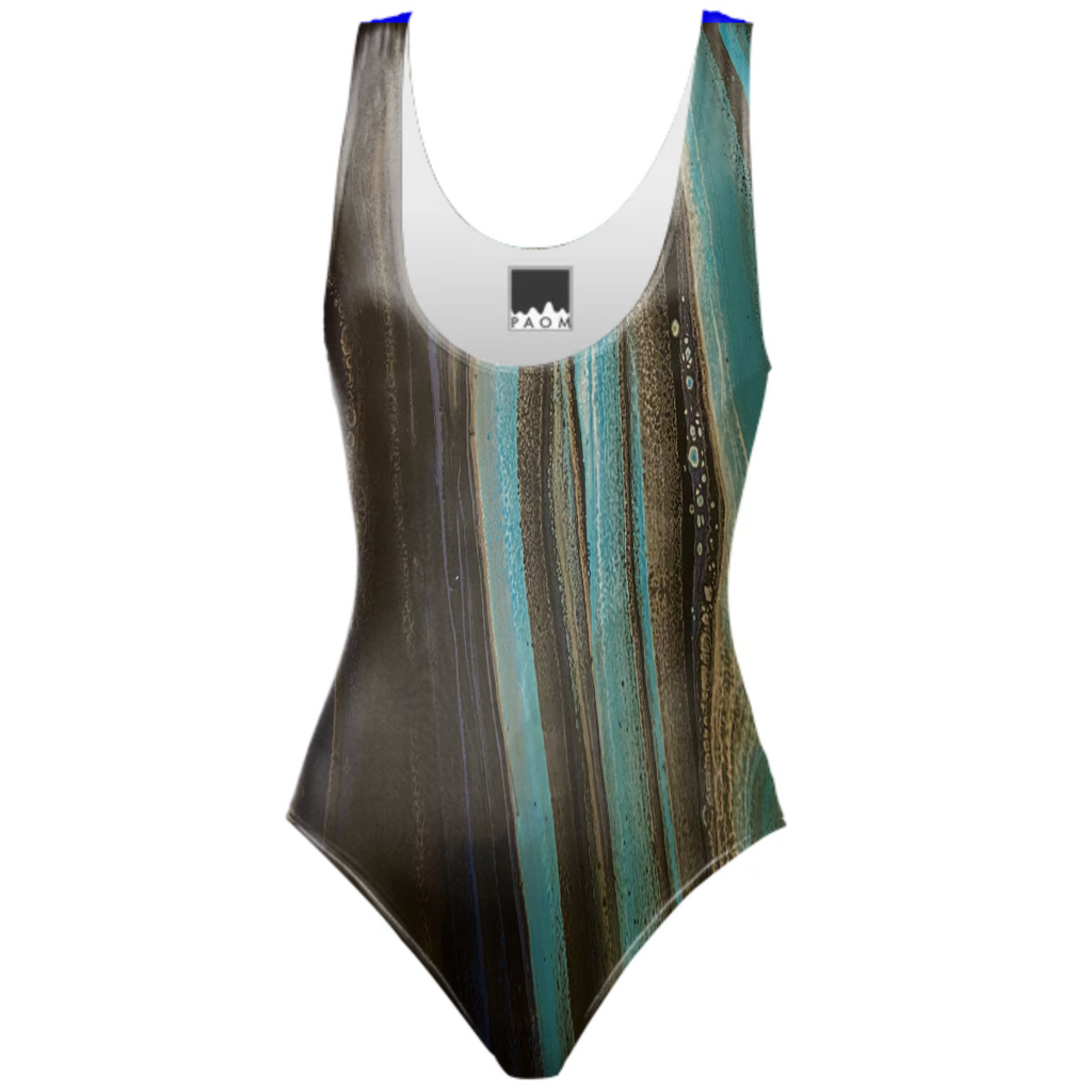 Blue and Brown One Piece