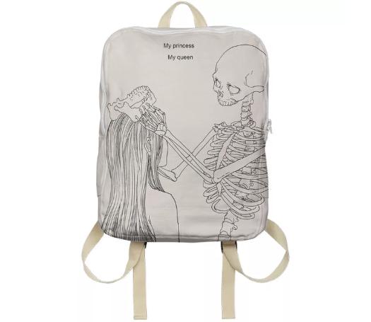 Tumblr skeleton backpack