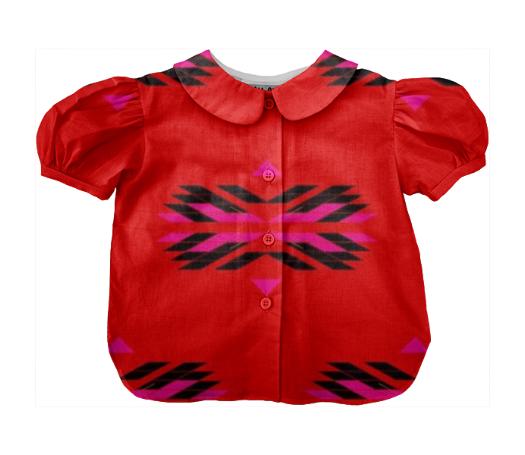 KIDS BLOUSE WITH Tribal handdrawn Pattern