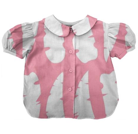 Kids artistic summer bluse Banana Leaves