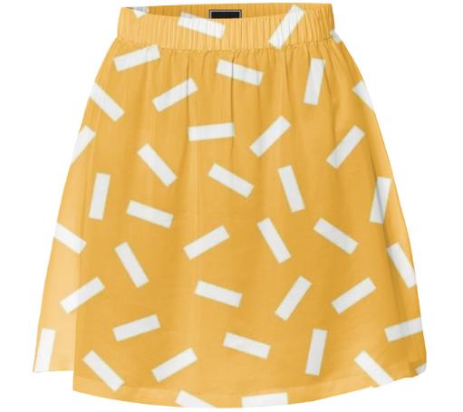 White Macaroni Summer Skirt