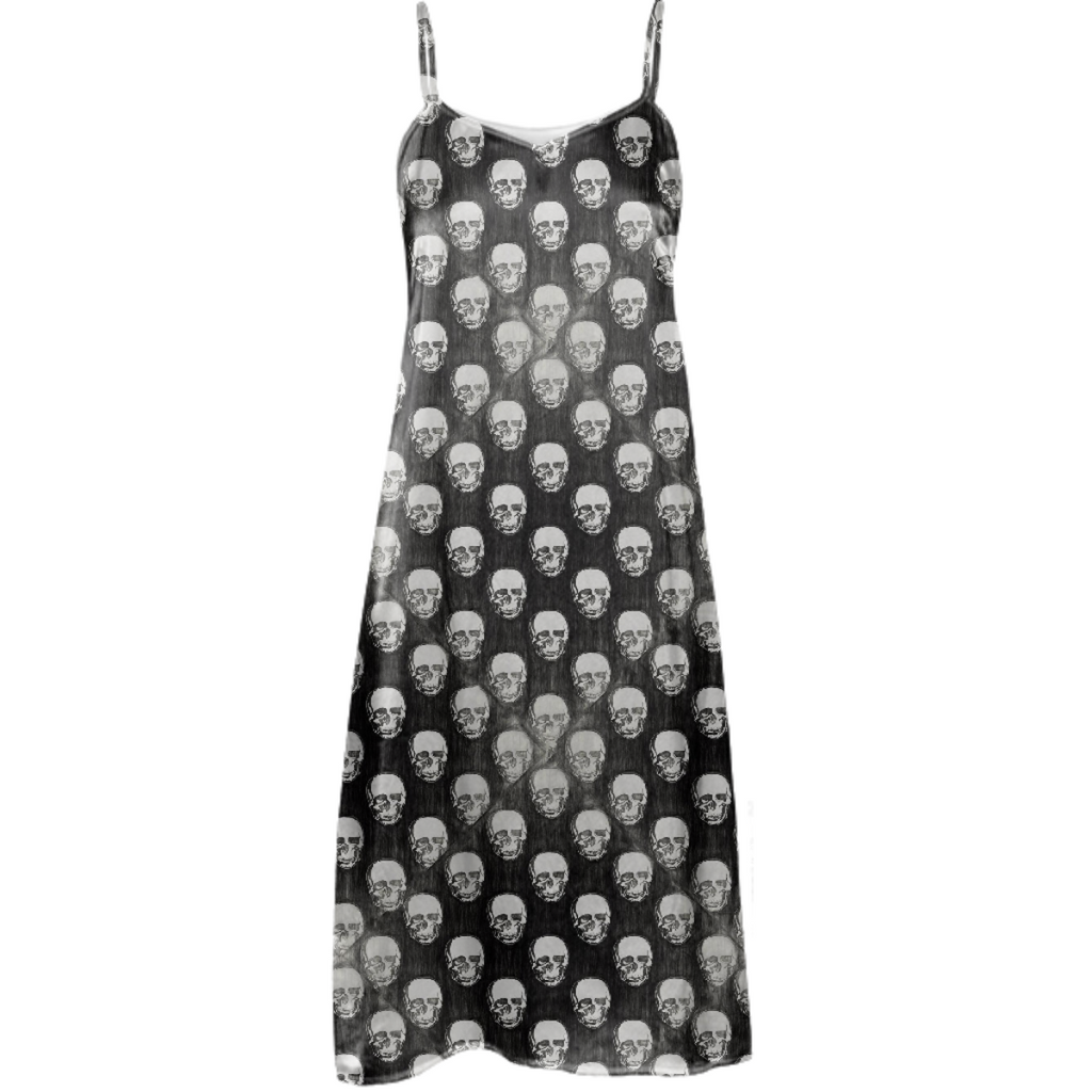 Skulls Pattern Slip Dress