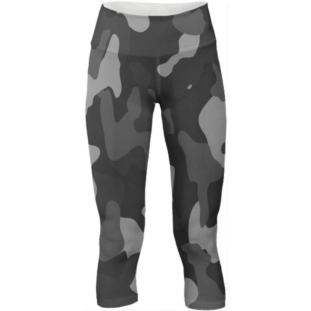 military texture design on yoga pants
