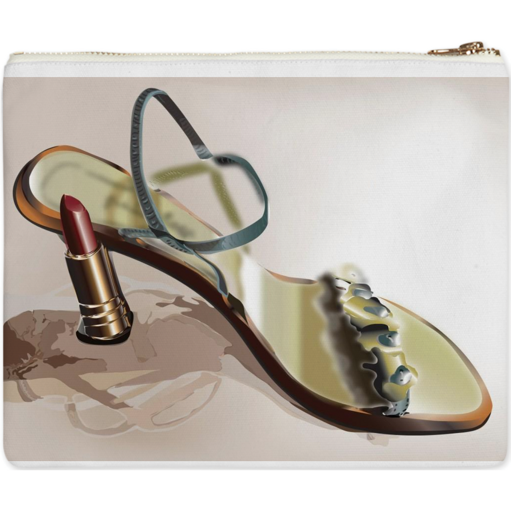Lipstick Shoe Clutch