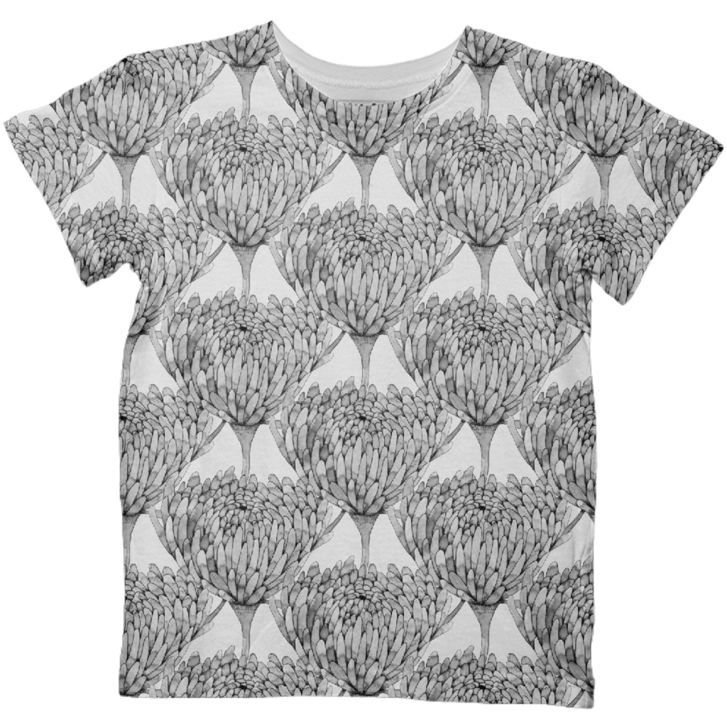 Chrysanthemum Crowd Kids T-shirt