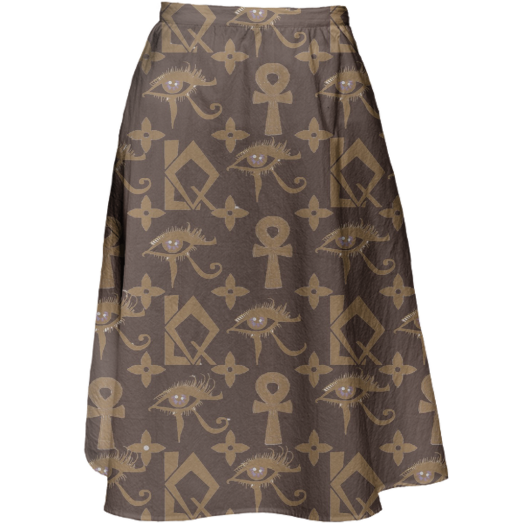 Last Foreign Queen Midi Skirt