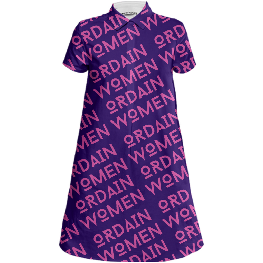 purple shirtdress ordain women