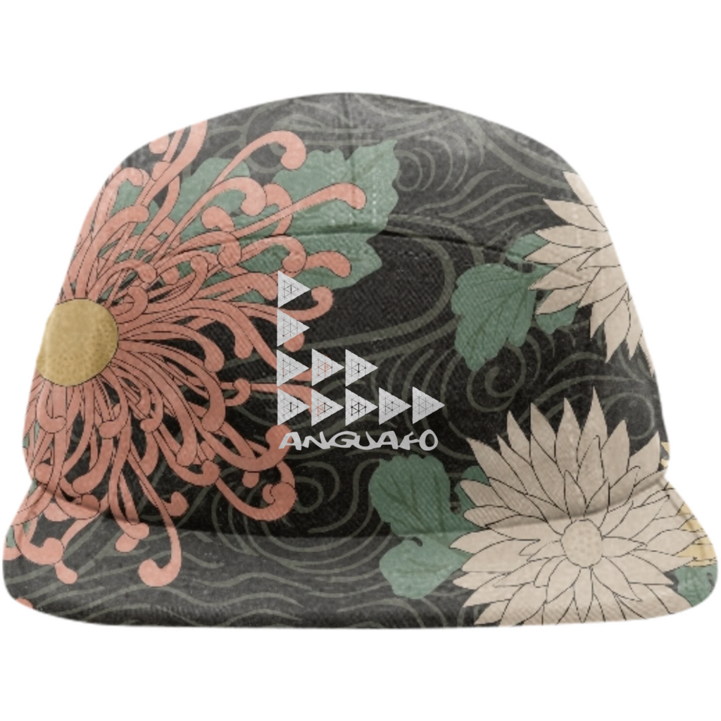 Anguafo 25 M Tongues wildflower five panel cap