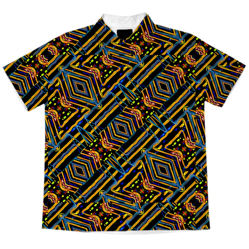 Electric Neon Lines Pattern Design