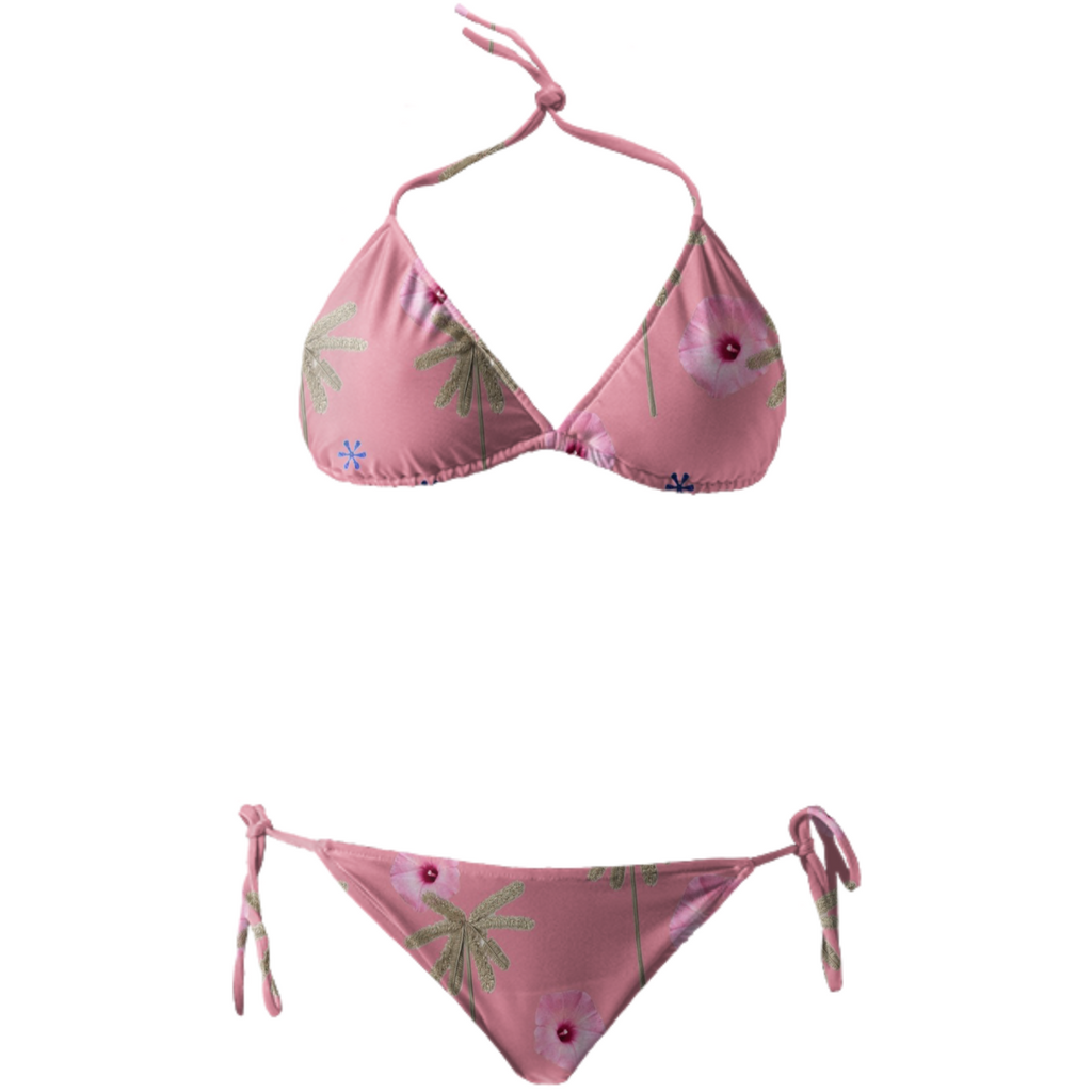 pink palm bikini
