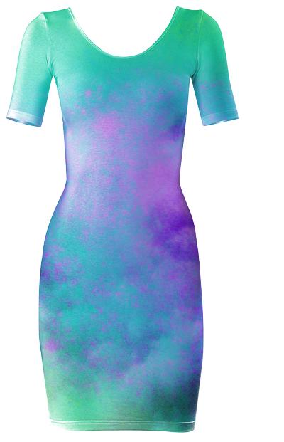 Colour Skies Bodycon Dress
