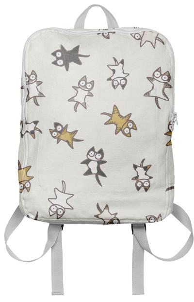 Lots of Cats Ivory white Backpack