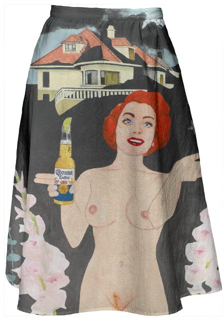 Finally I m A Functional Alcoholic Midi Skirt