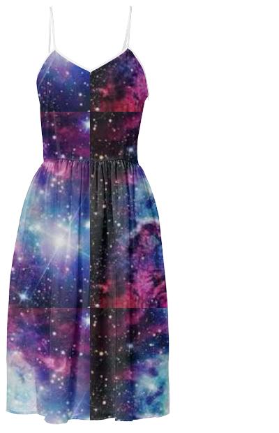 Galaxy Print Dress