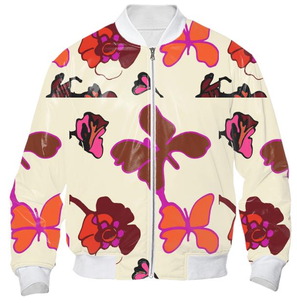 Candy Butterfly Bomber Jacket