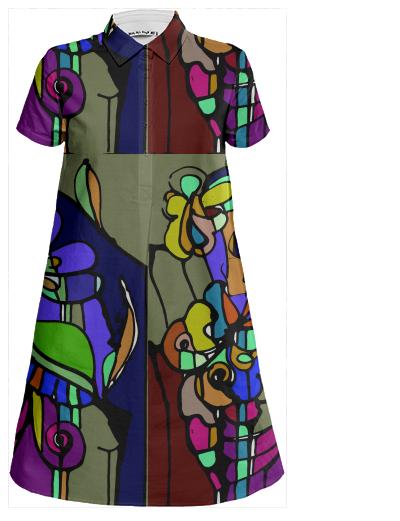 stained glass mini dress