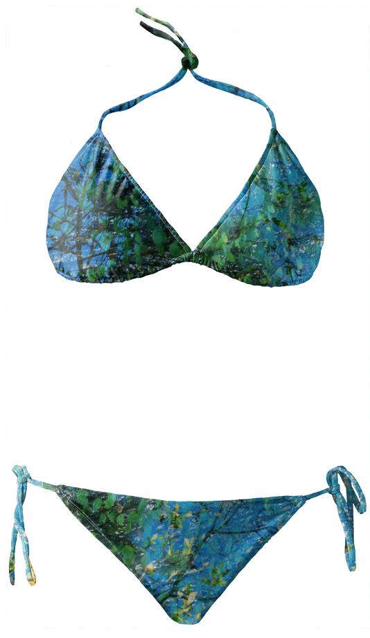 Water and Leaves Bikini