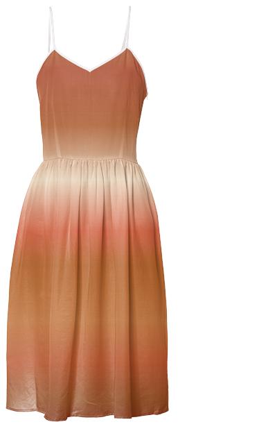 Peaches and chocolate Summer Dress