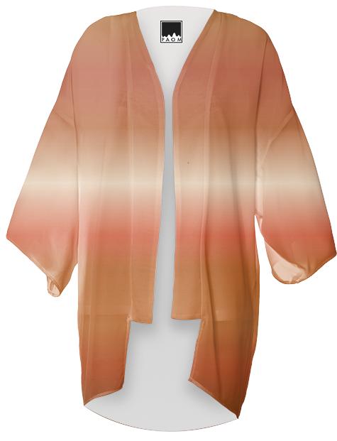 Peaches and Chocolate Kimono