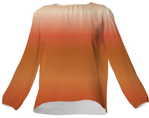 Peaches and Chocolate VP Silk Top