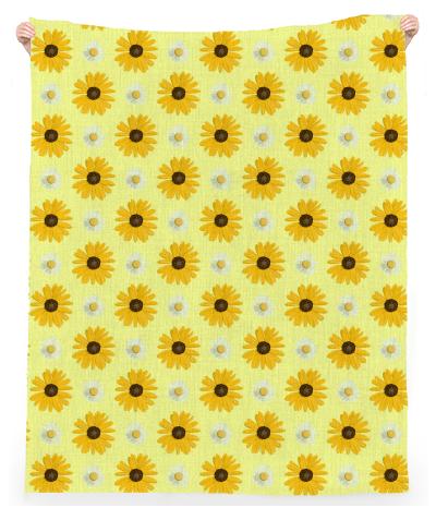 Daisy Linen Beach Throw