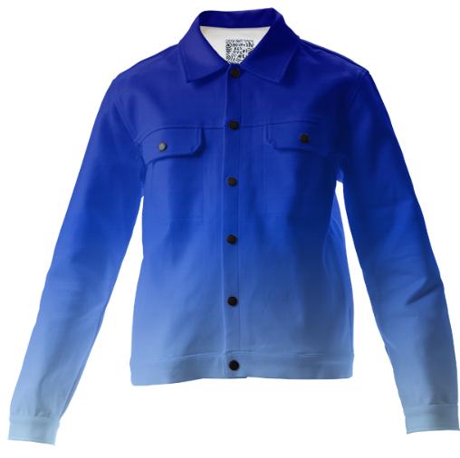 Blue Fade Twill Jacket