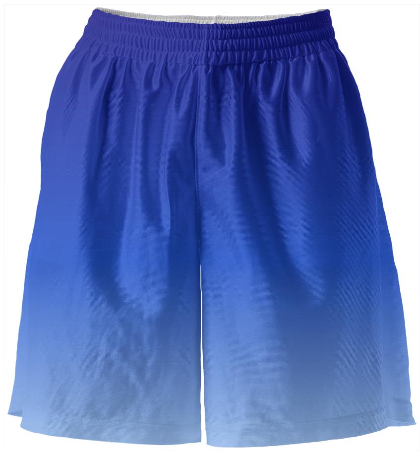Blue Fade Basketball Shorts
