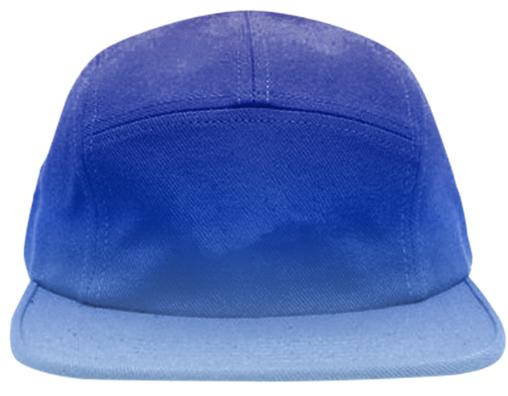 blue fade baseball hat