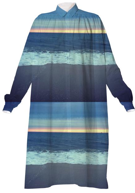 Sunrise Stripe Shirt Dress