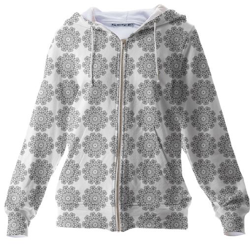 Mandala Zip Up Hoodie