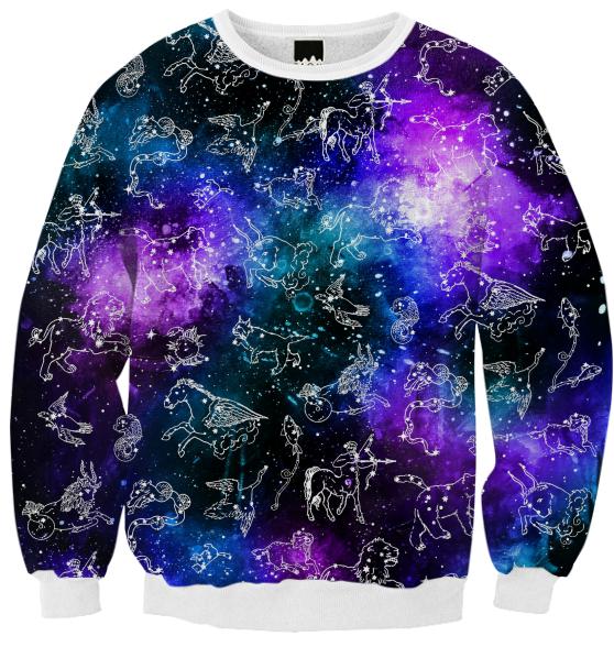 Animal Constellations Galaxy Sweatshirt