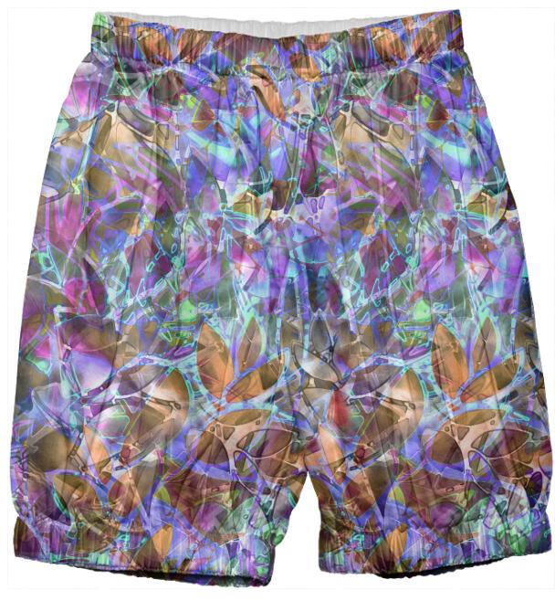 Kids Bloomers Floral Abstract Stained Glass G37