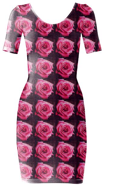 ROSE CAGE Bodycon Dress
