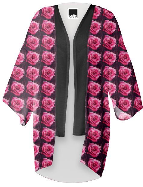 Pink Rose Kimono