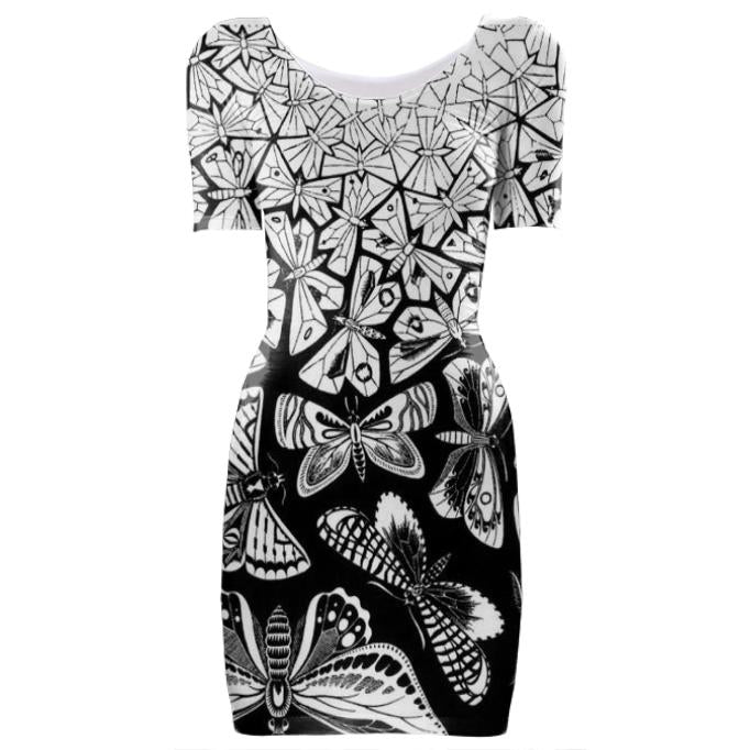 Escher butterflies dress