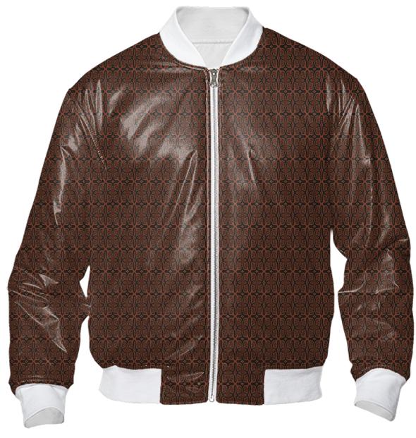 Fire Maze Tile Bomber Jacket