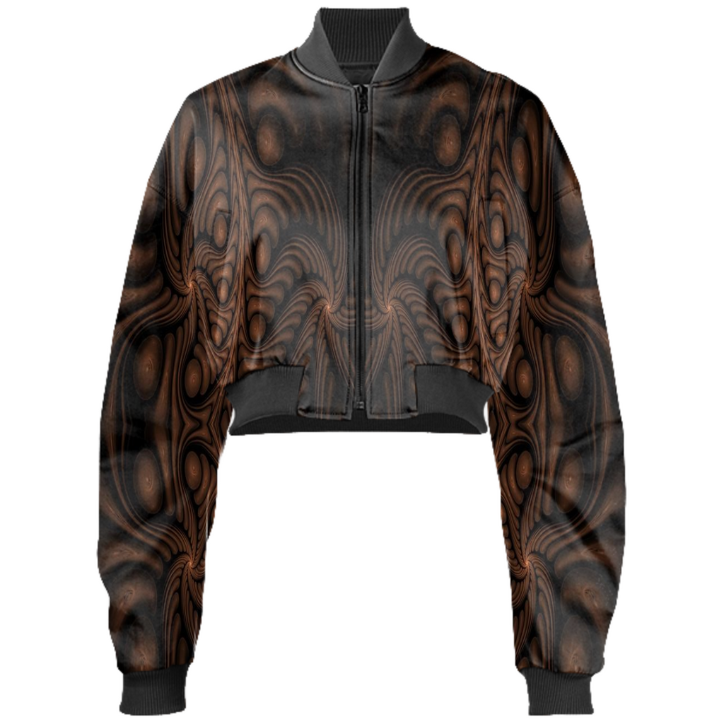 Ancient Gold Cream Fractal Quad 2019 Bomber