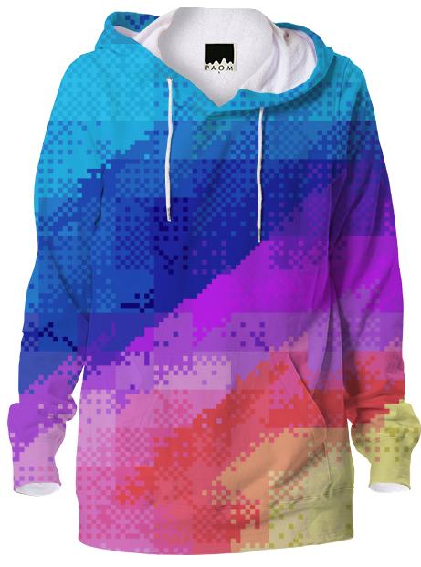 Pixel Rainbow Hoodie