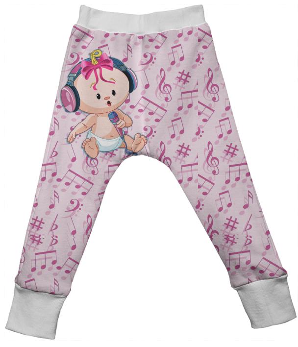 Singing Baby Girl Pants
