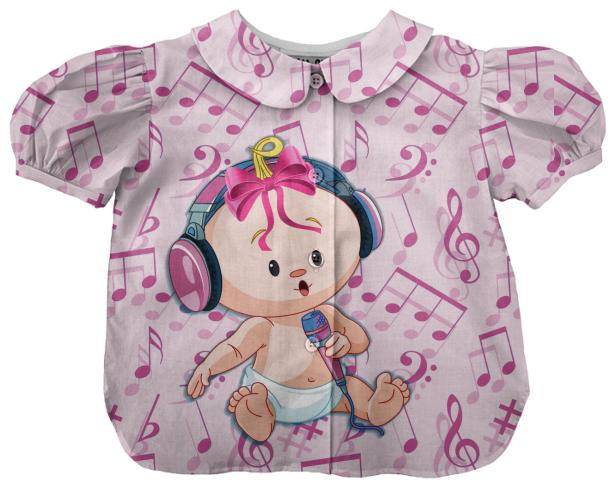 Singing Baby Girl Blousse